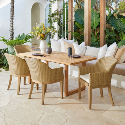 Eucalyptus outdoor store dining table